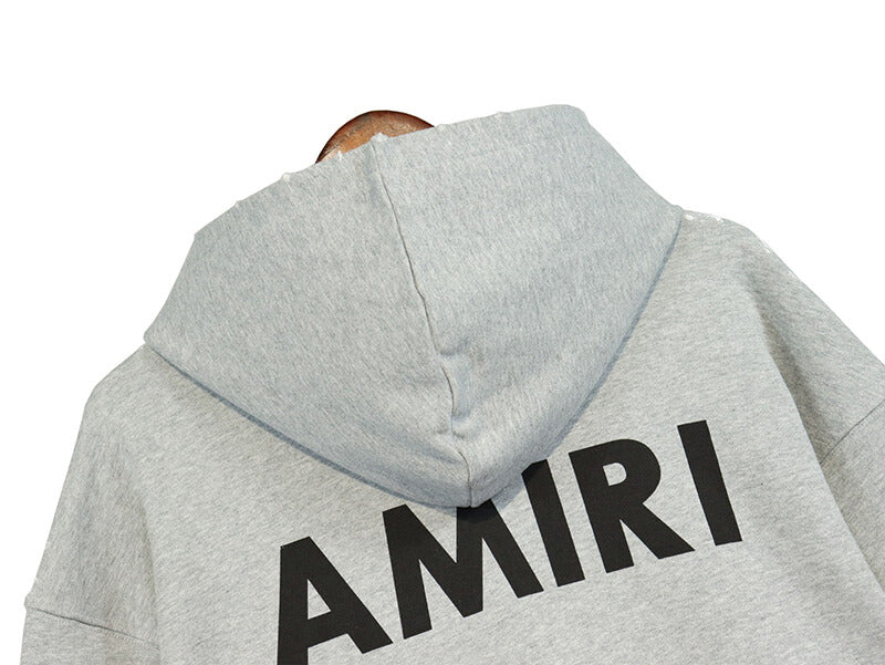 Amiri Paint Splatter Hoodie Grey AMIRI