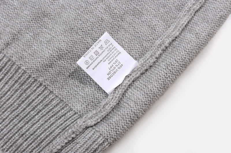 AMIRI Grey Core Knitted Sweater Hoodie AMIRI