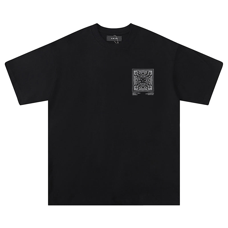 Amiri Printed Cotton Crewneck T-Shirt AMIRI