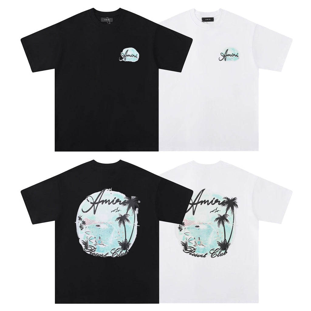 AMIRl Paradise Airbrush Cotton T-Shirt AMIRI