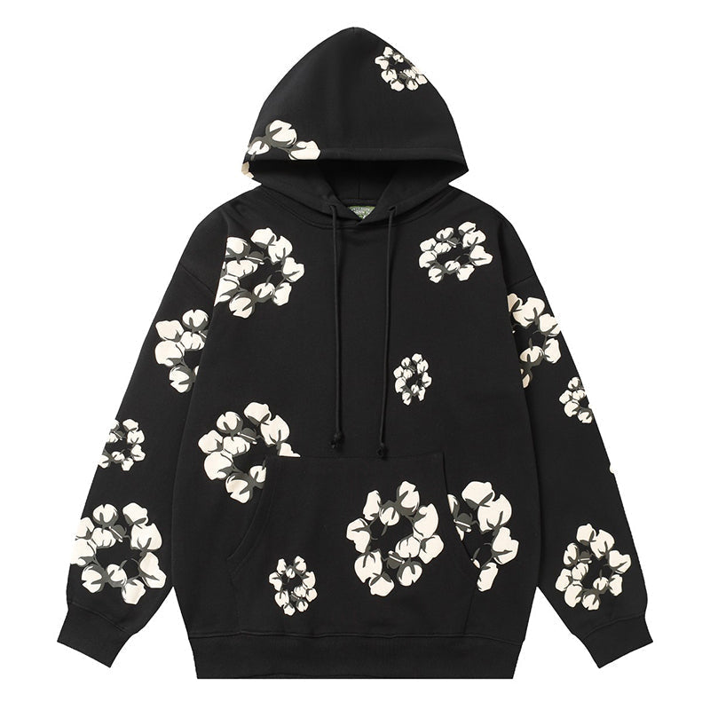 Denim Tears Kapok Pattern Printed Hoodie DENIM TEARS