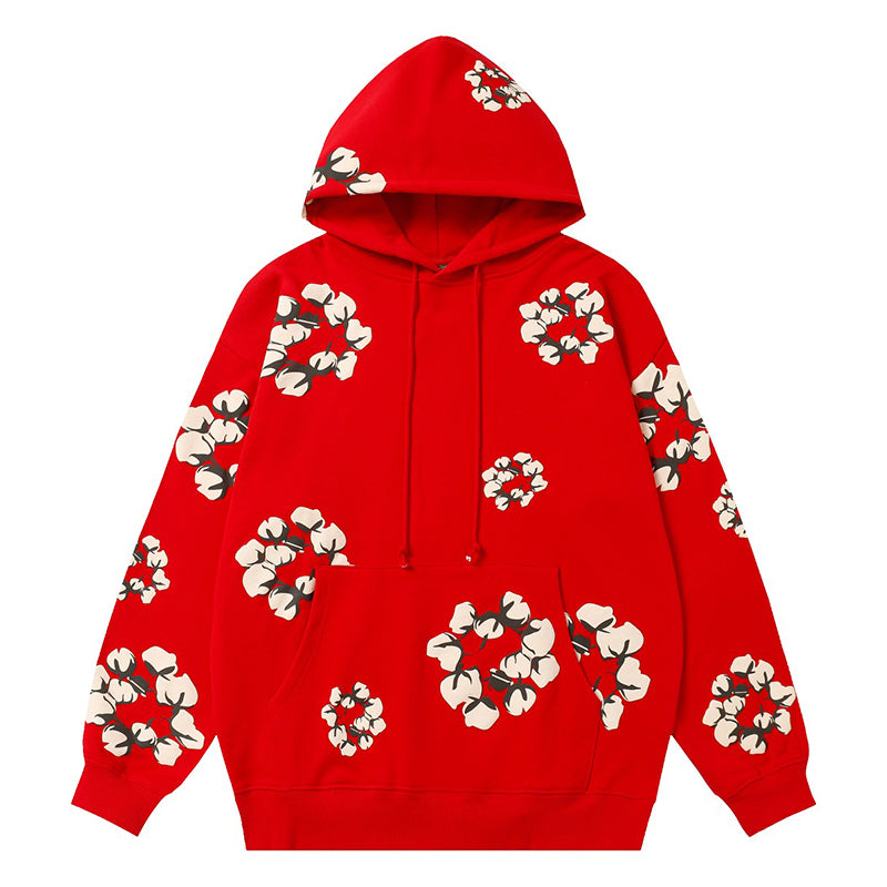 Denim Tears Kapok Pattern Printed Hoodie DENIM TEARS