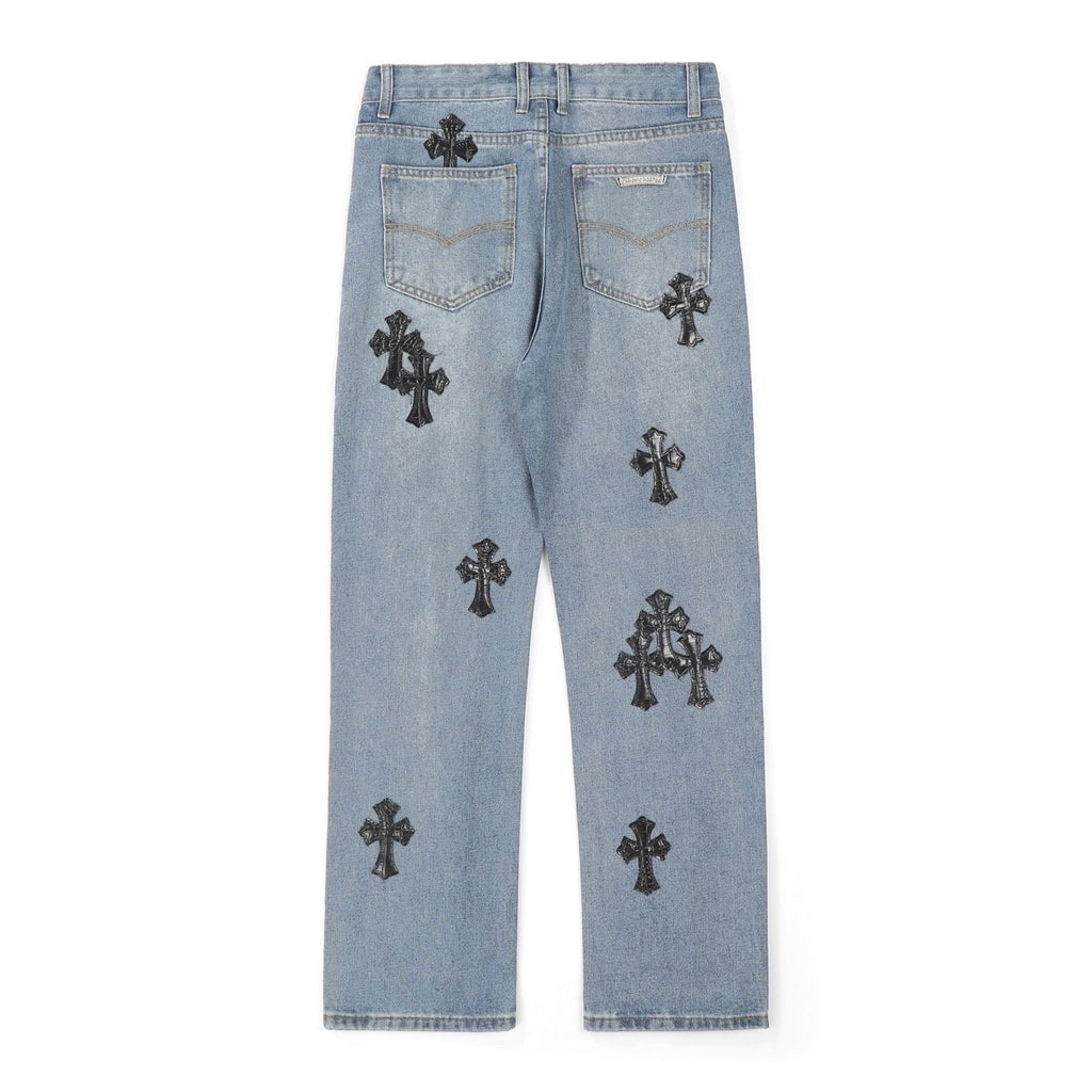Chrome Hearts American street art cross with straight shaft Pants Chrome Hearts