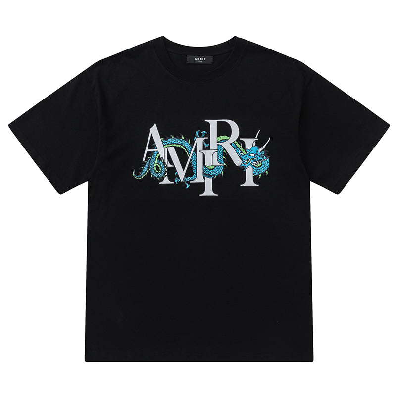 AMIRI CNY Dragon Logo Printed Cotton T-Shirt AMIRI