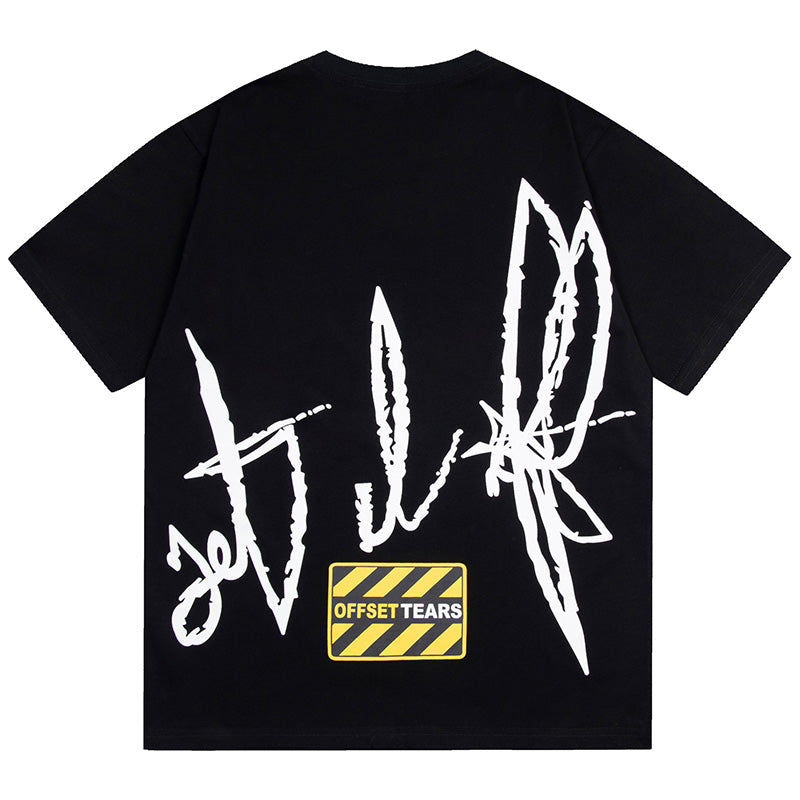 Denim Tears Flame Print Kapok T- Shirts DENIM TEARS