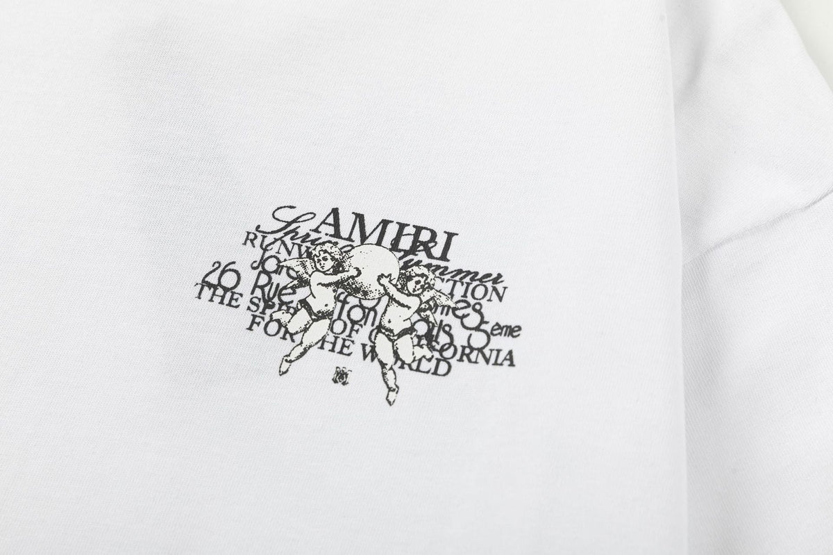 AMlRl Crew Neck Unisex Street Style Plain Cotton T-Shirt AMIRI