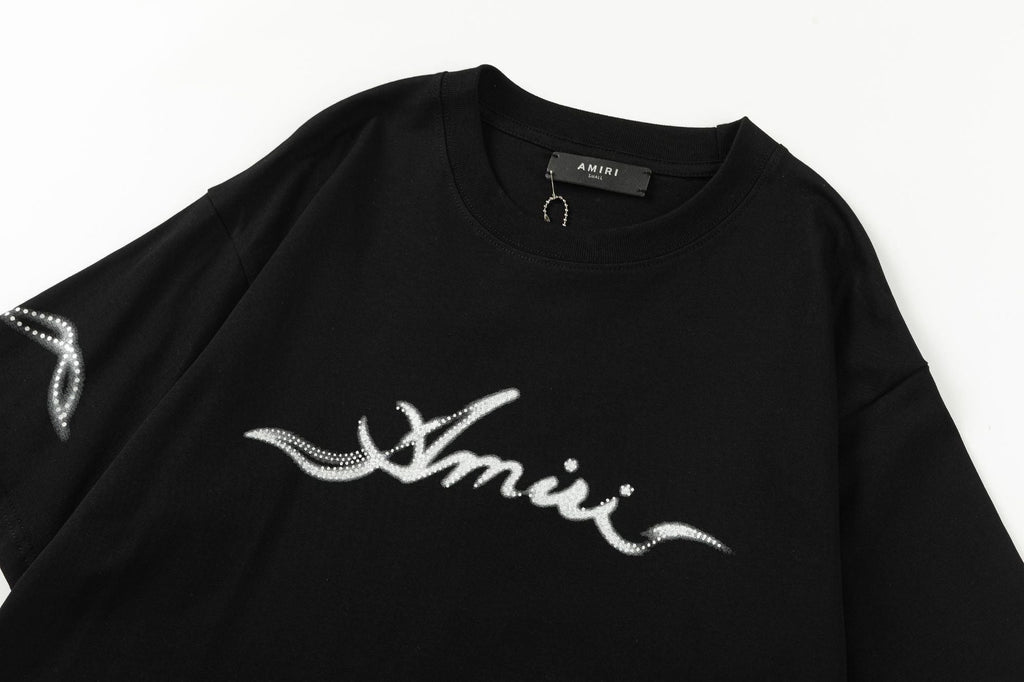 Amiri Smoke Embellished Crewneck T-Shirt AMIRI