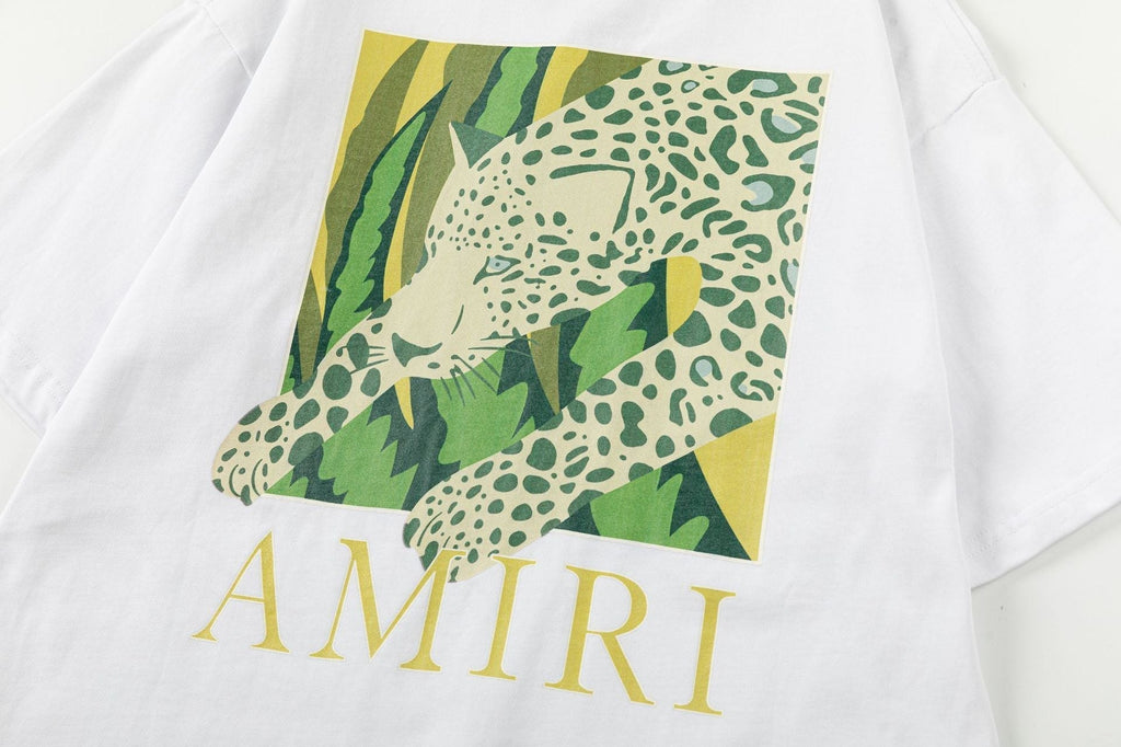 Amiri Men's Black Leopard T-shirt AMIRI