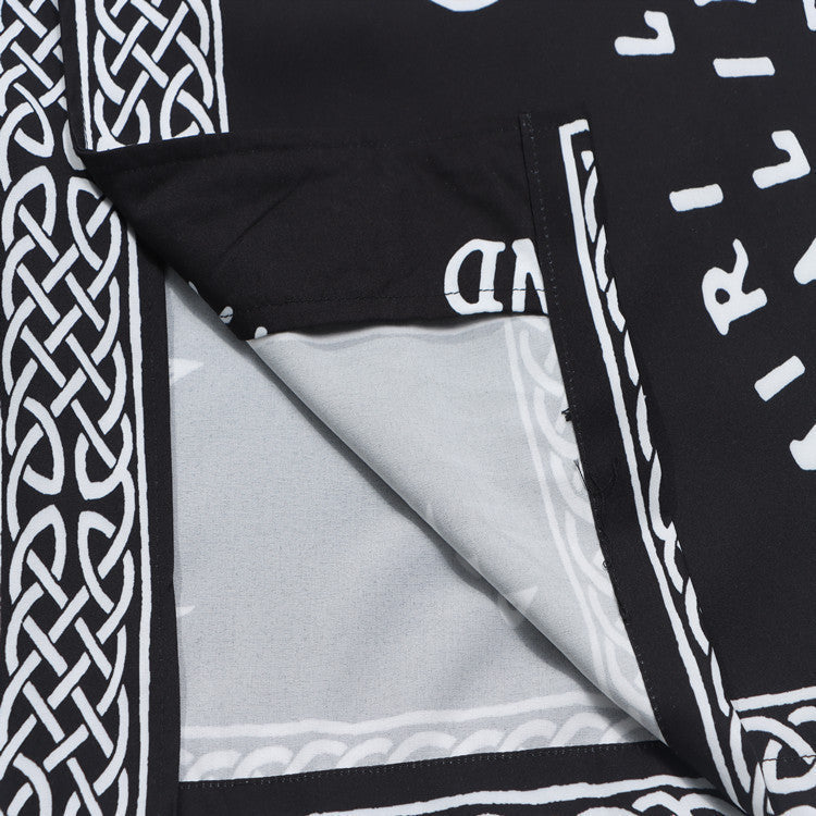 AMIRI Ouija Board Bowling Shirt In Black AMIRI