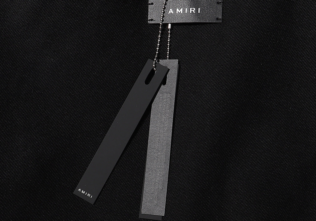 AMIRl Street Style Long Sleeves Plain Cotton Logo Hoodies AMIRI