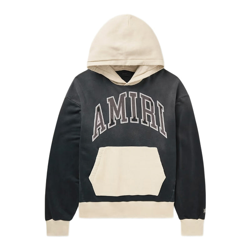 AMIRI Logo-Appliqued Colour-Block Cotton-Jersey Hoodies AMIRI