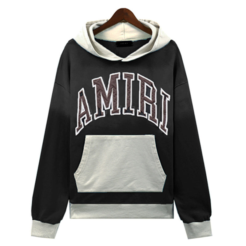 AMIRI Logo-Appliqued Colour-Block Cotton-Jersey Hoodies AMIRI