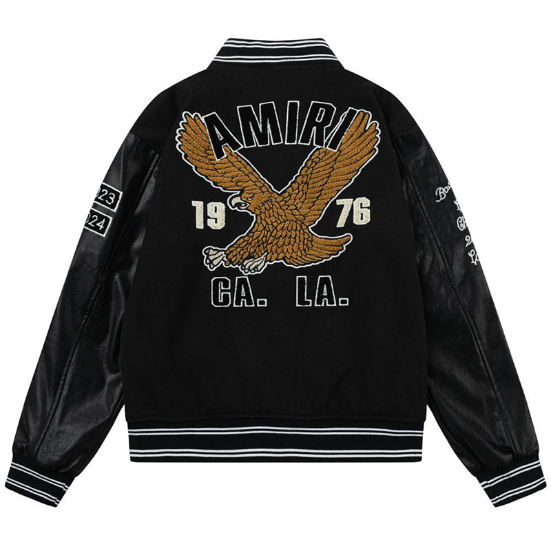 AMlRl appliqué-logo Varsity Jackets AMIRI