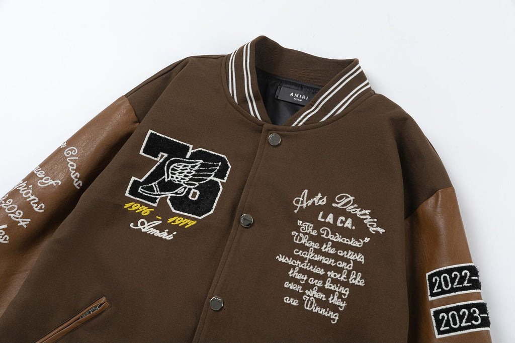 AMlRl appliqué-logo Varsity Jackets AMIRI
