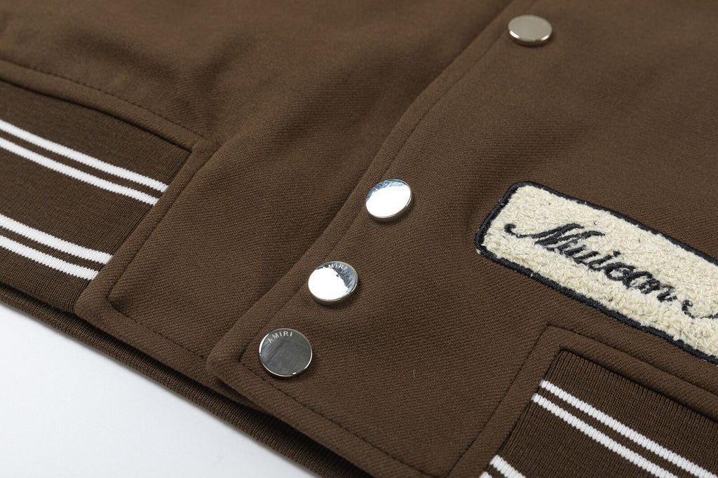 AMlRl appliqué-logo Varsity Jackets AMIRI
