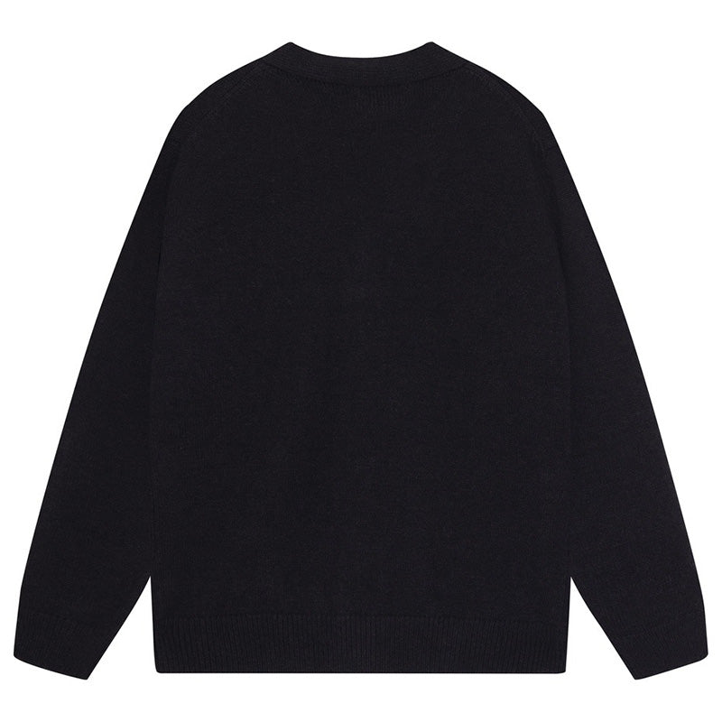 AMIRI Cotton V-Neck Bones Cardigan AMIRI