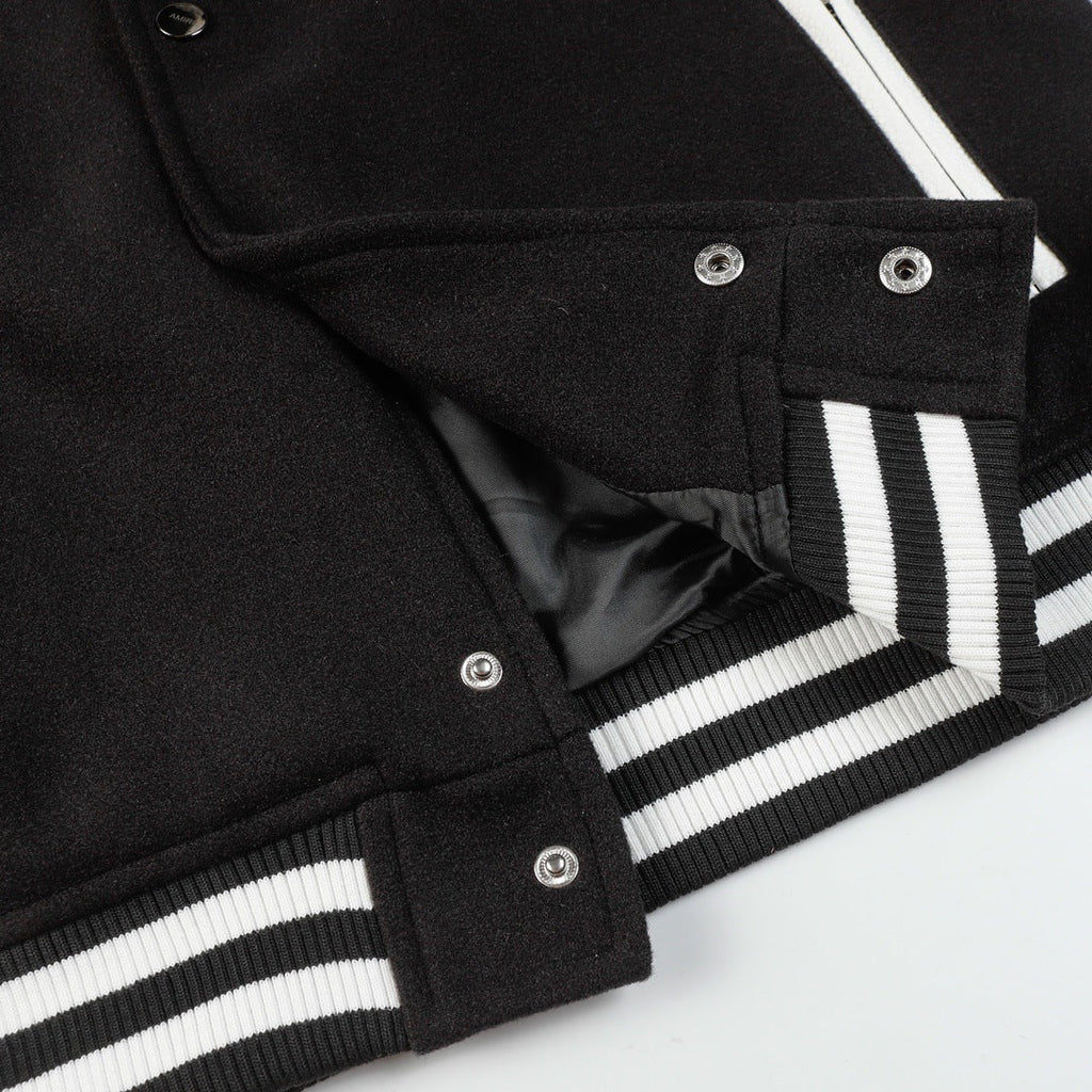 AMIRI Logo-Appliquéd Leather Bomber Jacket AMIRI