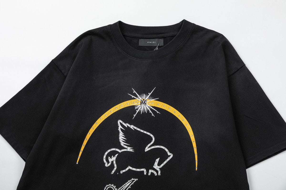 AMIRl Crystal Pegasus Graphic T-Shirt AMIRI