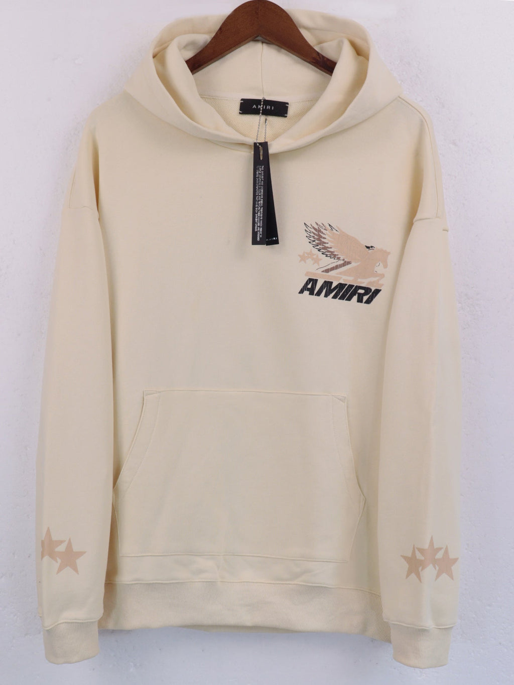 AMlRI Eagle Graphic-Print Cotton-Jersey Hoodies AMIRI
