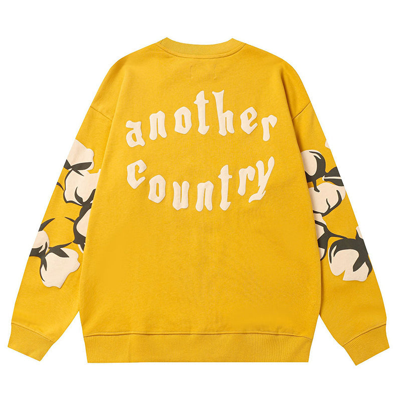 Denim Tears Kapok Pattern Printed Sweatshirts DENIM TEARS