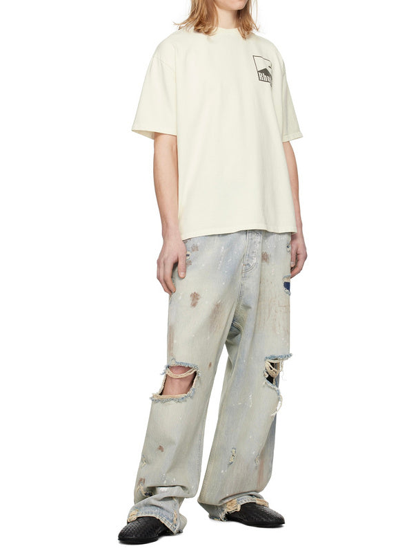 Rhude Cotton Chevron Logo T-Shirt RHUDE