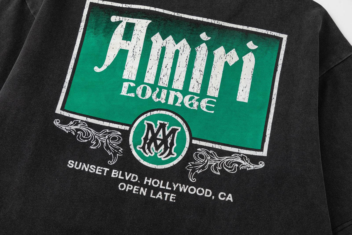 AMIRI Lounge Crystal Embellished Cotton Graphic T-Shirt AMIRI