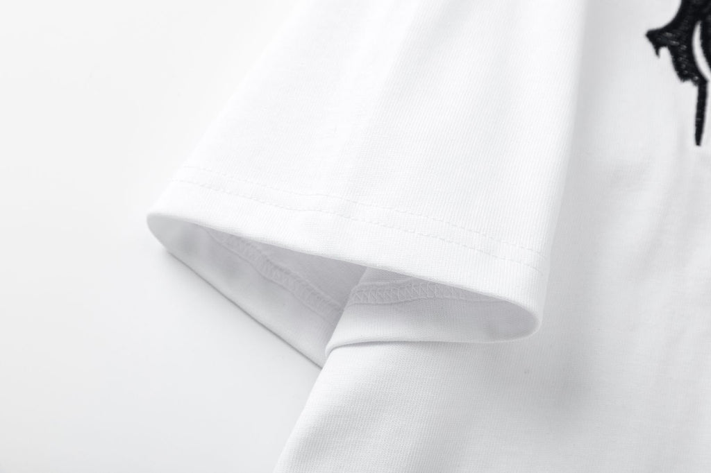 AMlRl Logo Embroidery T-Shirts AMIRI