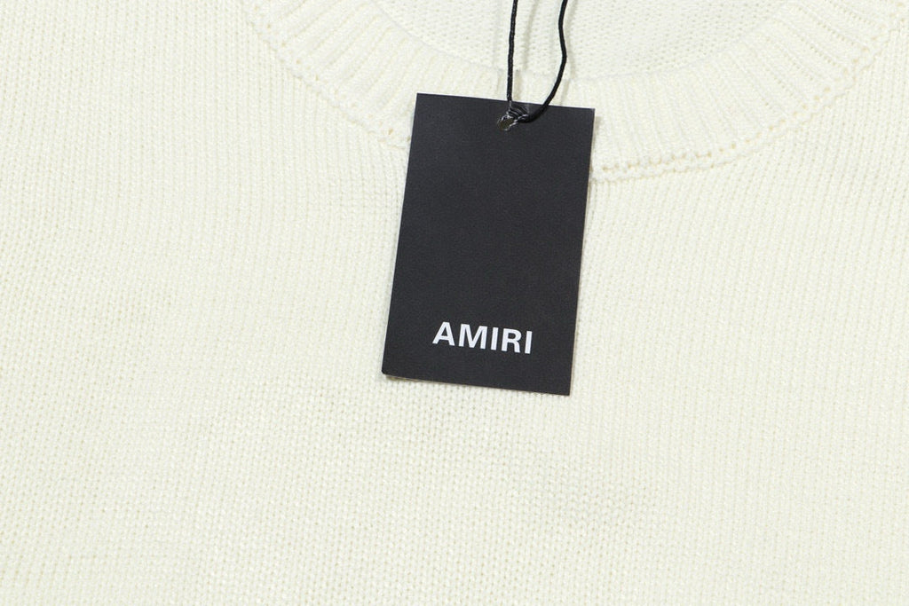 AMIRI Logo-Embossed Fine Knit Jumper AMIRI