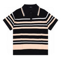 AMIRI Striped Pointelle-Knit Polo Shirt AMIRI