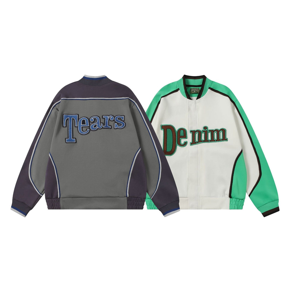 Denim Tears Green White Track Jackets DENIM TEARS