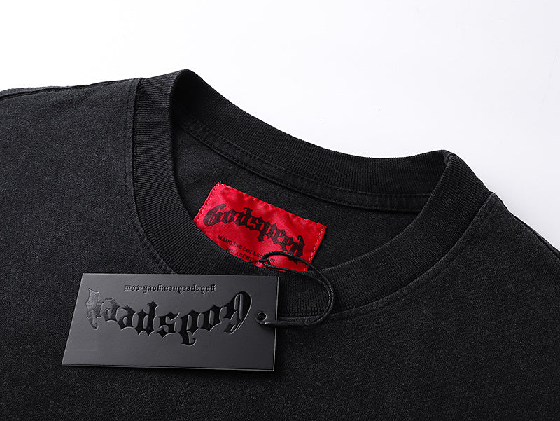 GODSPEED  Men's Black L.O.T.F Crew Neck T-Shirt Godspeed