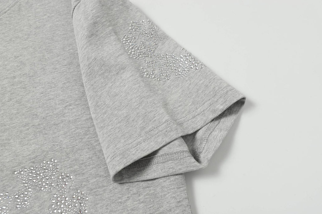 Denim Tears Cashmere Swarovski Cotton Wreath T-Shirts DENIM TEARS