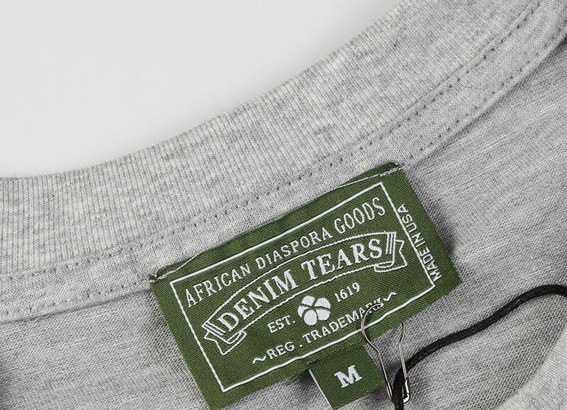 Denim Tears Men's Grey T-shirt DENIM TEARS