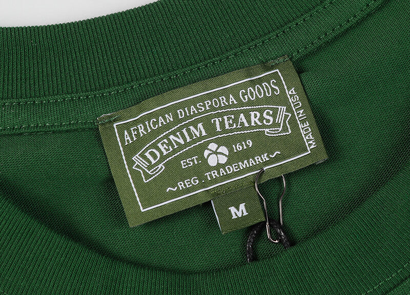 Denim Tears Men's Green T-shirt DENIM TEARS