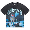 GODSPEED Astronaut Meets Skeleton Hand T-shirt Godspeed