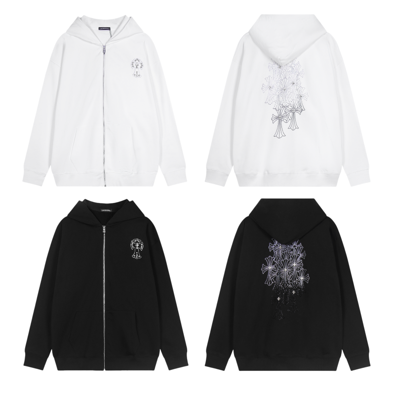 Chrome Hearts New Zip Up Hoodie -TQ02 Chrome Hearts