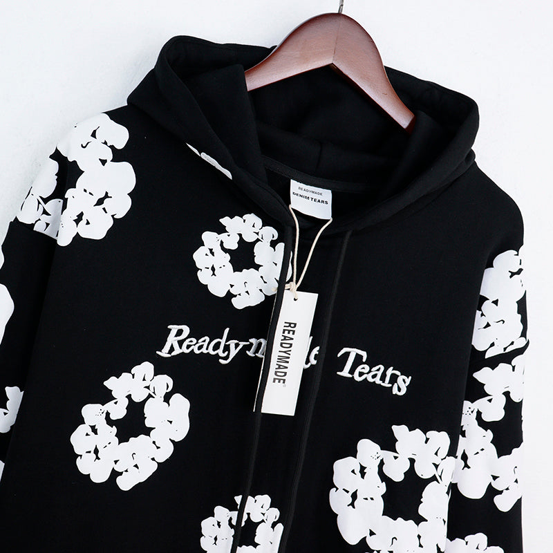 Denim Tears Pullovers Unisex Long Sleeves Cotton Hoodie DENIM TEARS