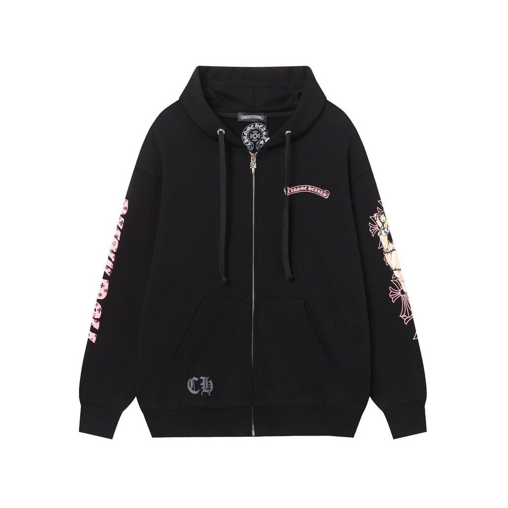 Chrome Hearts New Zip Up Hoodie 8660 Chrome Hearts