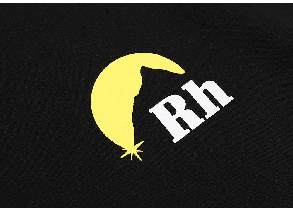 RHUDE Lettering Sunset Graphic T-Shirt Yellow RHUDE