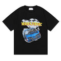 RHUDE micro-logo letter racing print T-shirt RHUDE