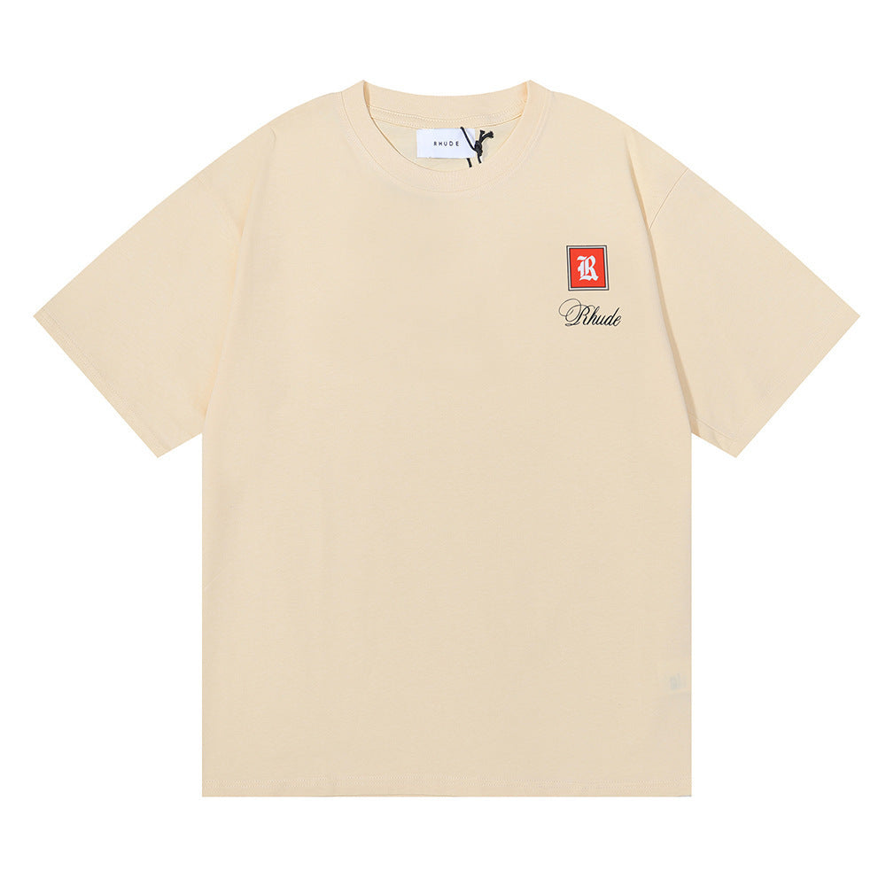 RHUDE Moroccan LOGO print T-Shirt RHUDE