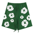 Denim Tears The Cotton Wreath Shorts Green DENIM TEARS