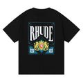 RHUDE Micro Logo Poker Card Printing T-Shirt RHUDE