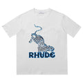 RHUDE T-Shirt Leopard White RHUDE