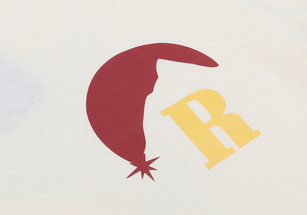 RHUDE Lettering Sunset Graphic T-Shirt Wine red RHUDE