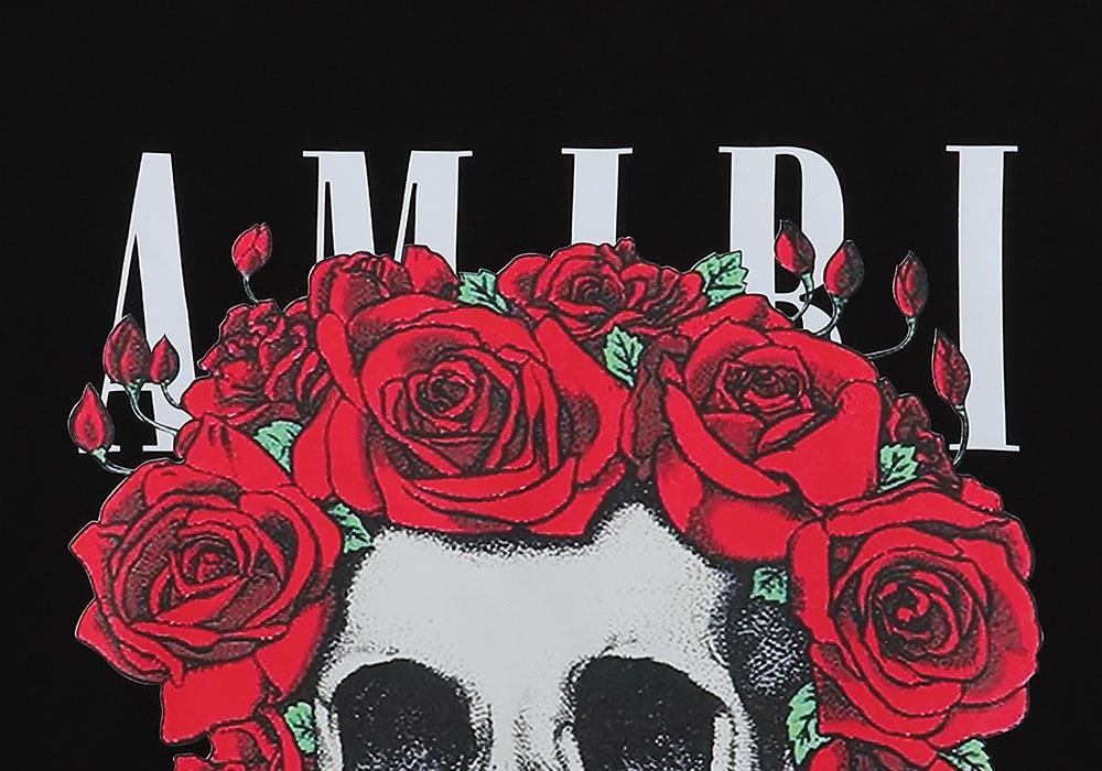AMIRI rose skull print T-Shirts AMIRI