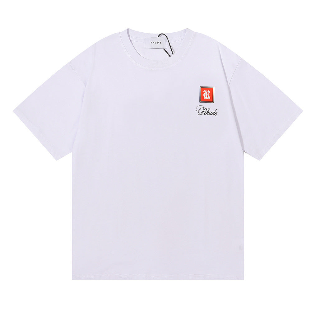 RHUDE Moroccan LOGO print T-Shirt RHUDE