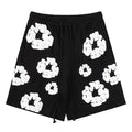 Denim Tears The Cotton Wreath Shorts Black DENIM TEARS