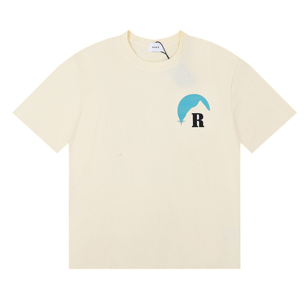 RHUDE Sunset Classic Letter Print T-Shirt RHUDE