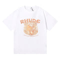 RHUDE letter wheat ear fruit print T-shirts RHUDE